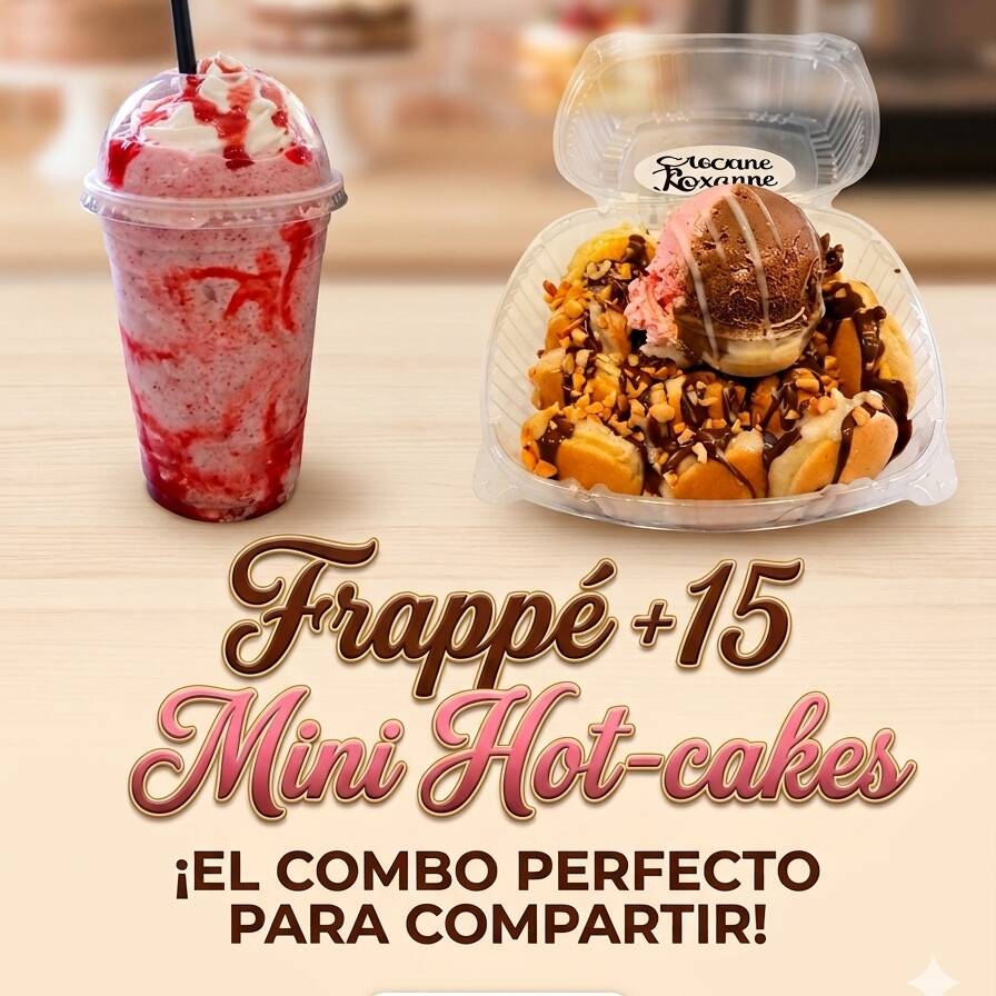 15 Mini Hot-cakes + Frappe