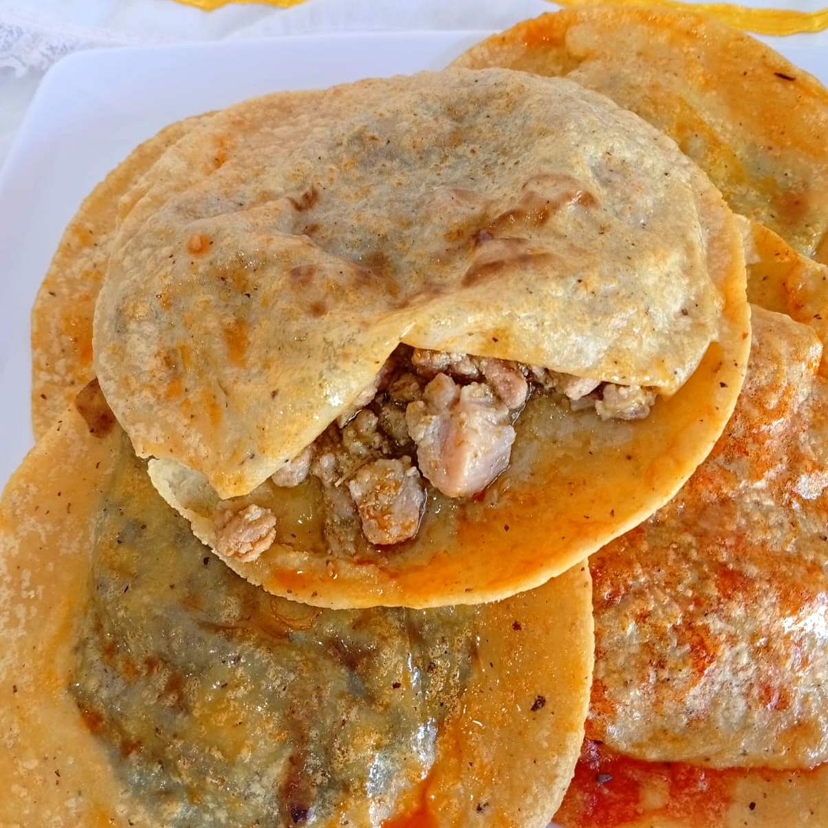 GORDITA DE PUERCO EN VERDE