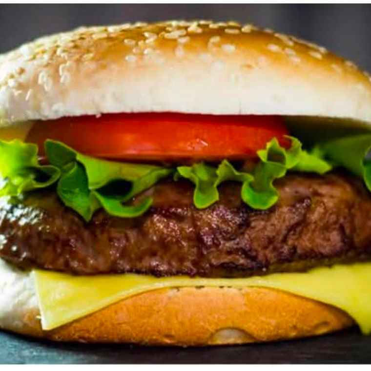 Hamburguesa con Queso y Vegetales