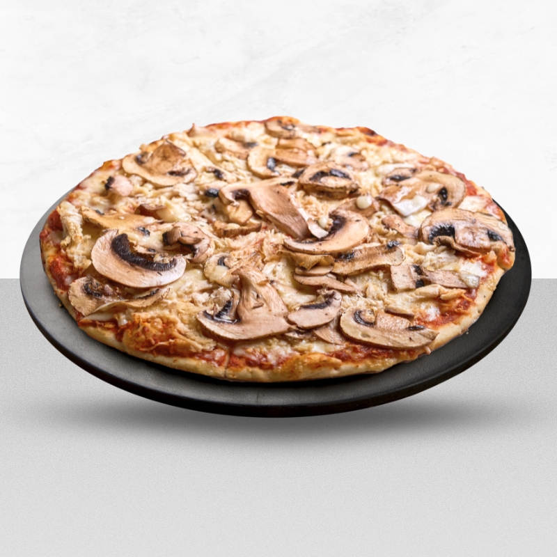 Pizza Pollo Champiñones