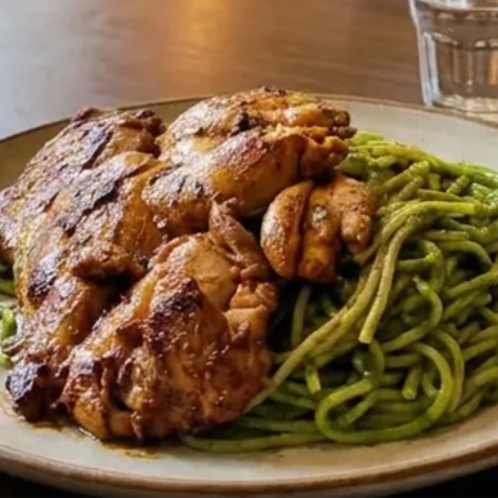 Verde Mestiza con Pollo Parrillero