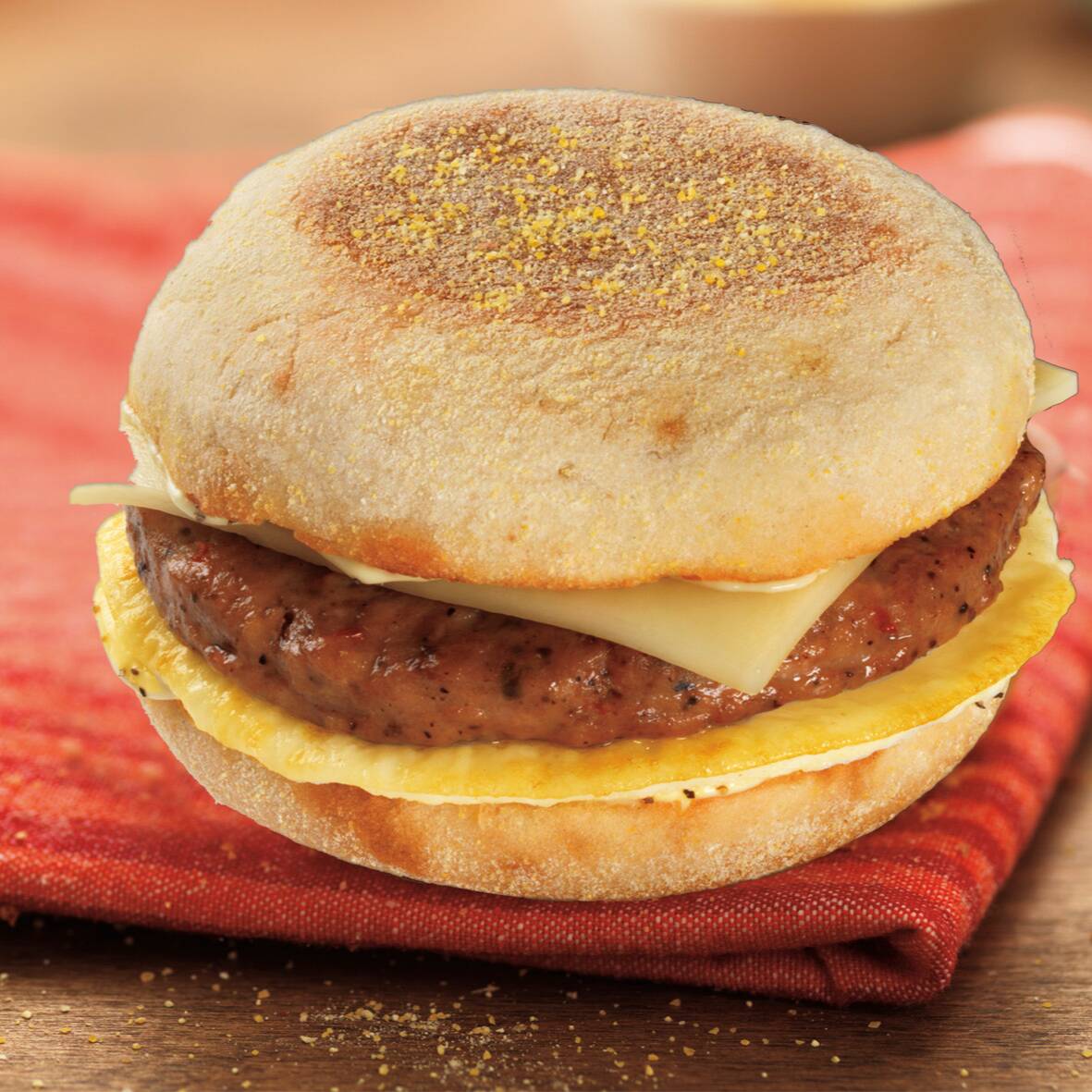 Muffin Ingles con Salchicha