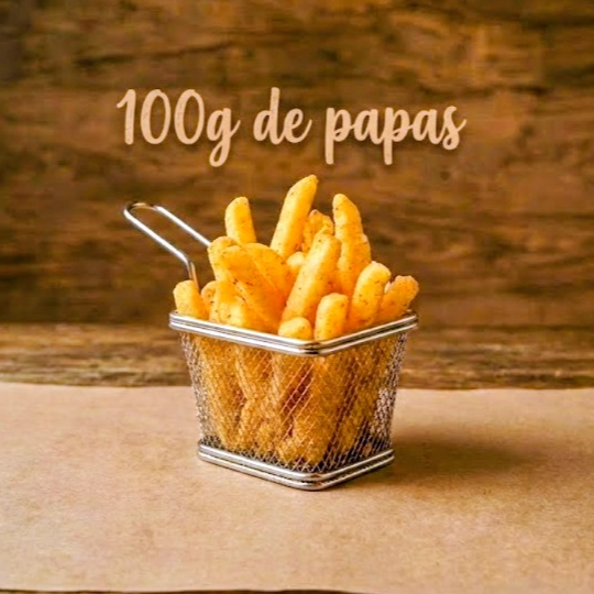 Porción de 100g de papas