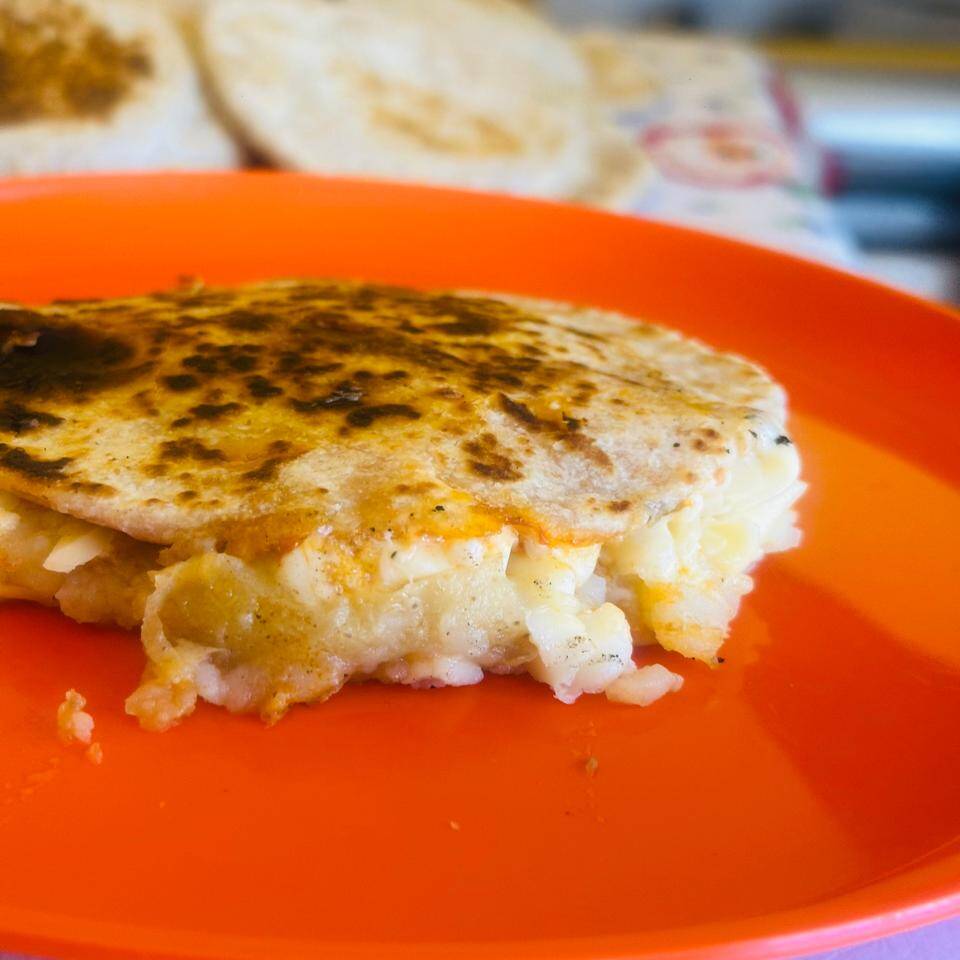 Papa con queso