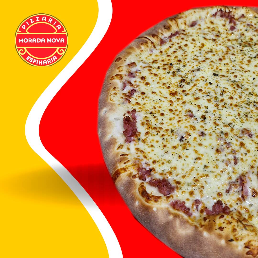 Calabresa moída coberta com mussarela