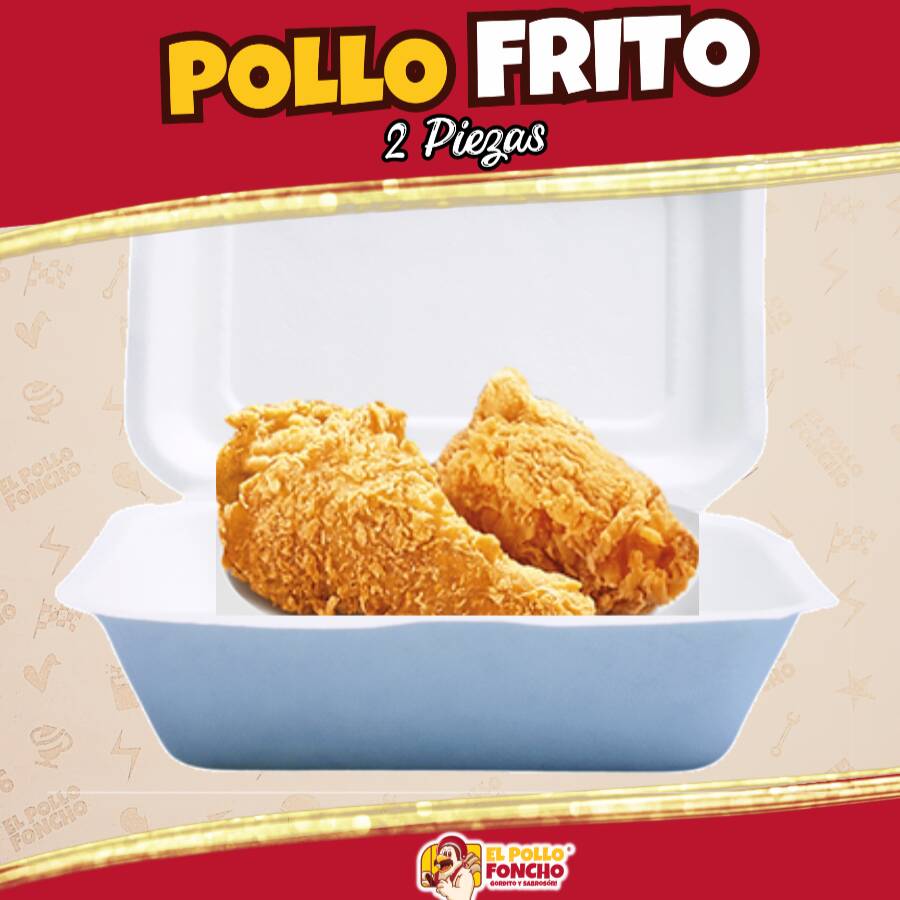 1/4 Pollo Frito 2 Piezas