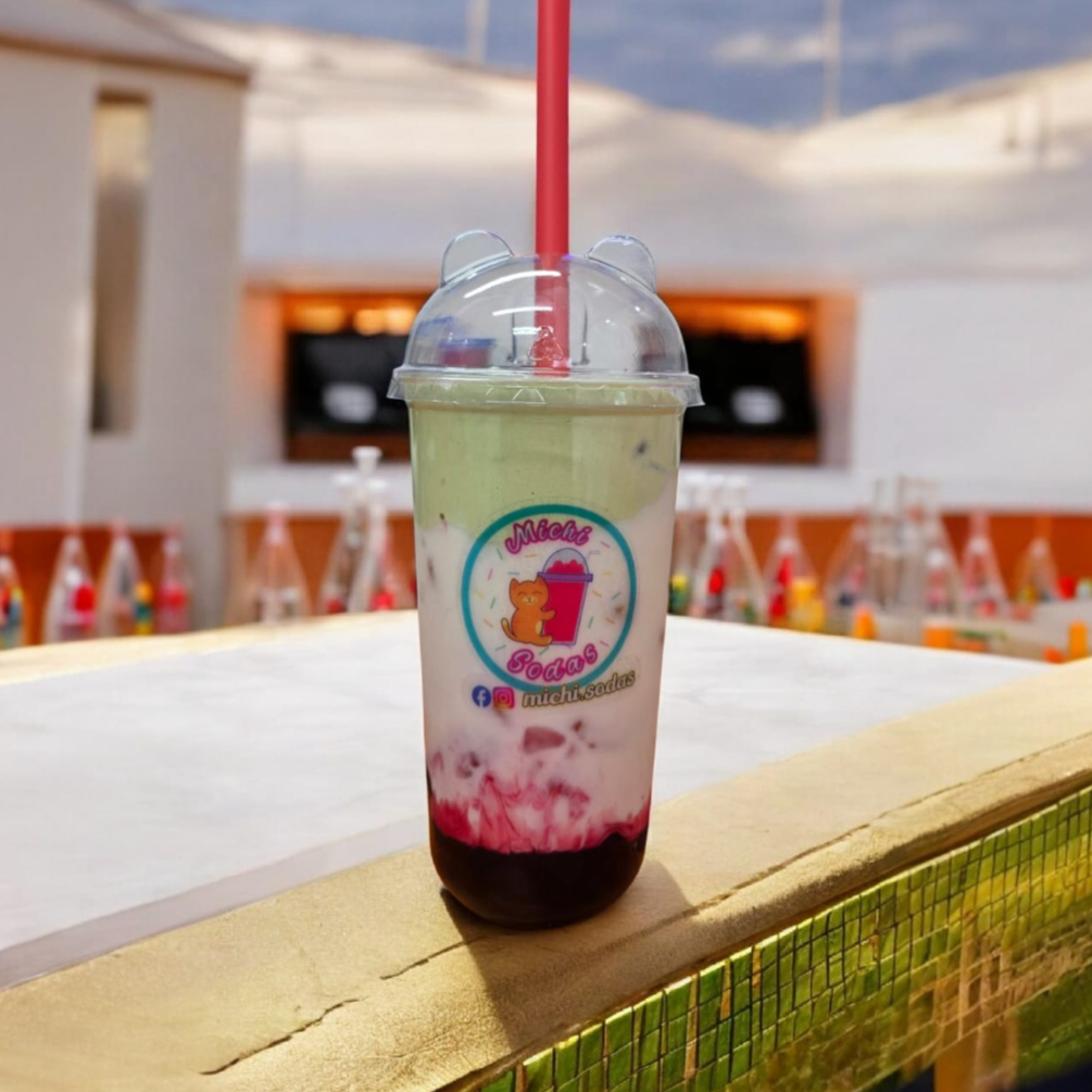 Nube de Burbujas Fresa - Matcha