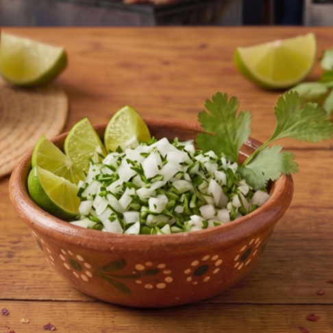 Verdura, Cilantro, Cebolla o Limón