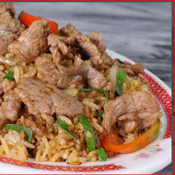 Arroz Con Carne De Res medio