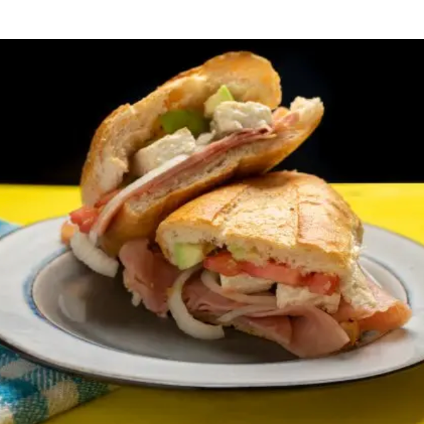 Torta Jamón con Queso Oaxaca