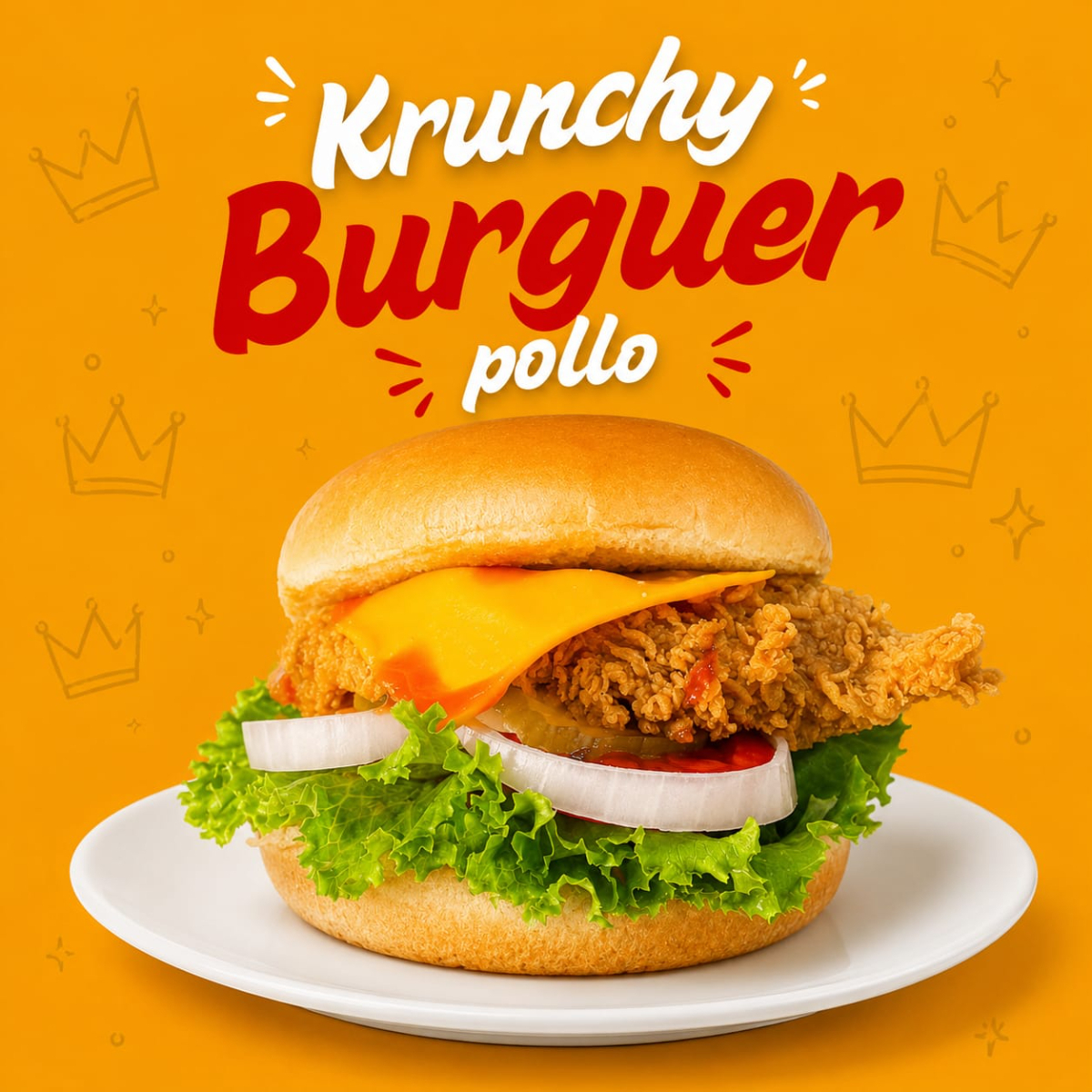 BURGUER KRUNCHY POLLO