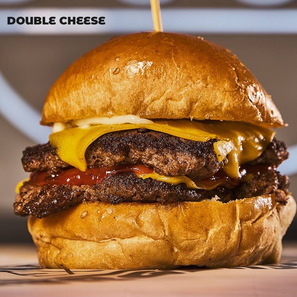 DOUBLE CHEESE🏆 (Incluye Papas)