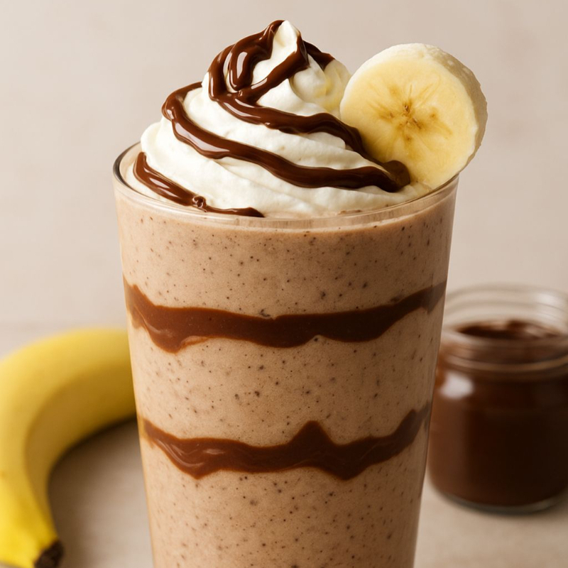 FRAPPE DE PLATANO CON NUTELLA