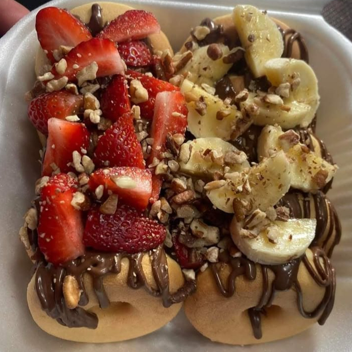 Mini Donitas de Fresas con Crema