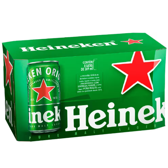 8 unidades Heineken 269 ml