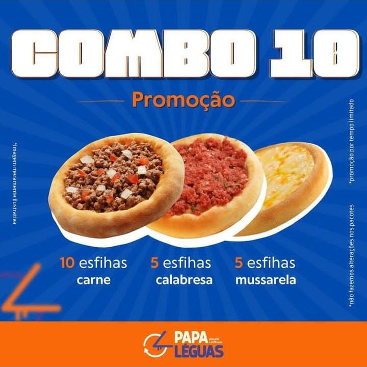 10 esfihas de carne + 5 esfihas mussarela + 5 calabresa