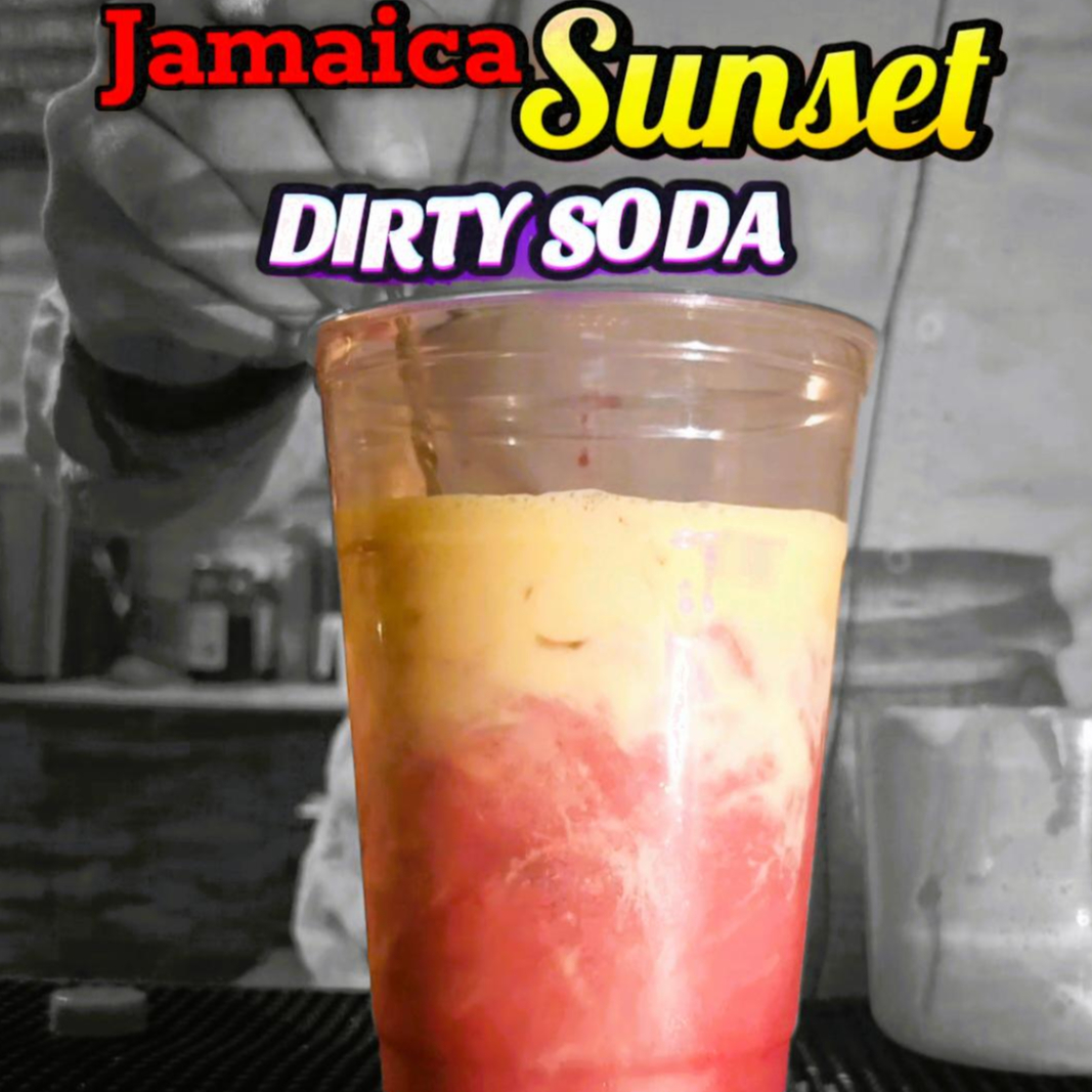 Jamaica Sunset Dirty Soda 20oz