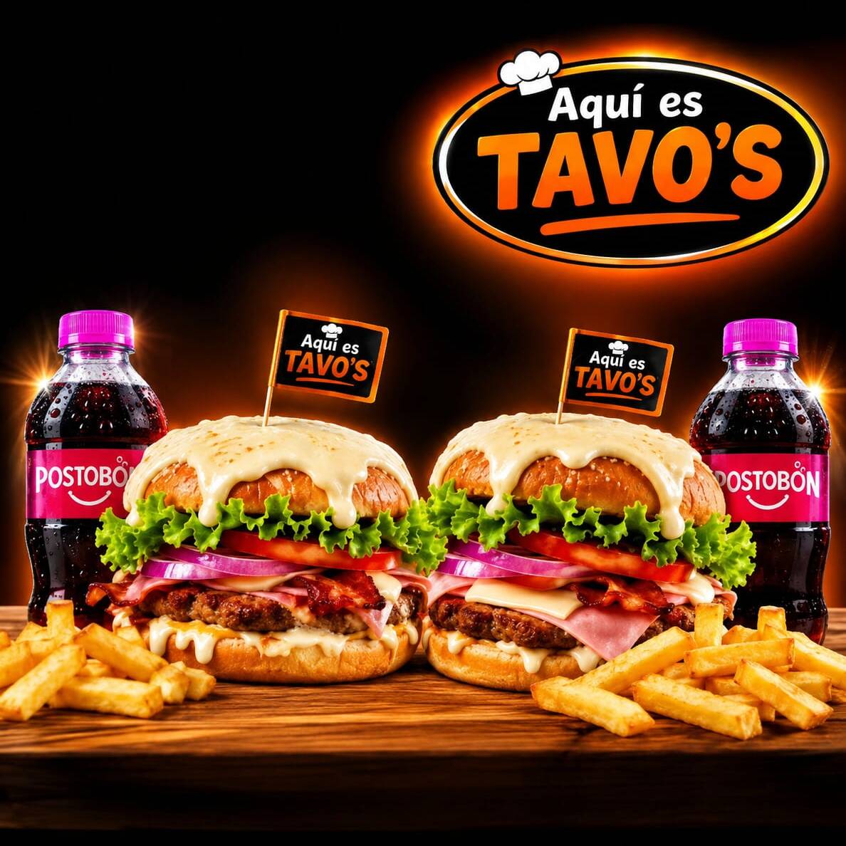 2x1 Hamburguesa La Pupi + Bebida 250 Ml
