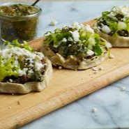 Sopes de carde asada