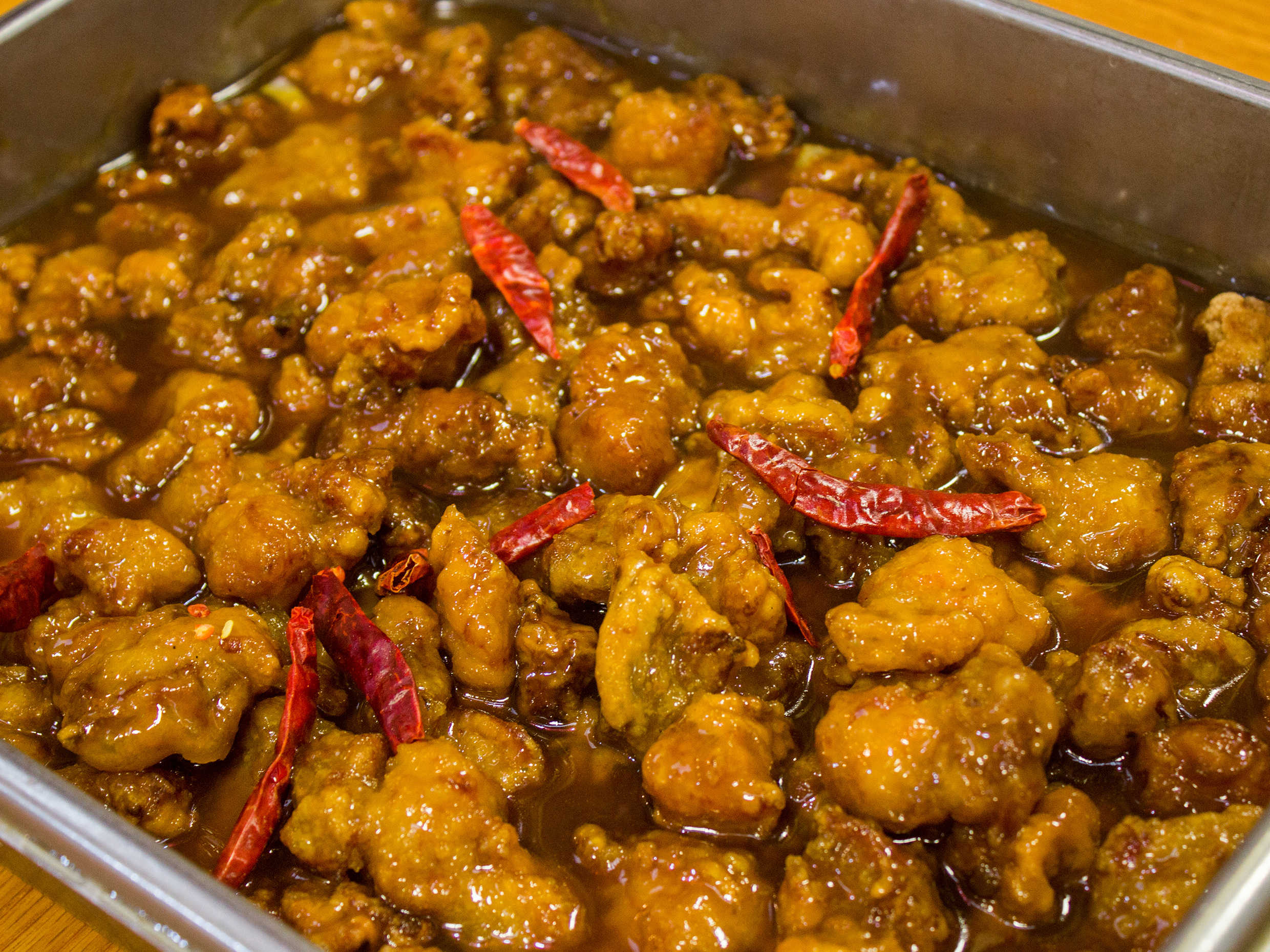 Pollo Agridulce Picante con Arroz