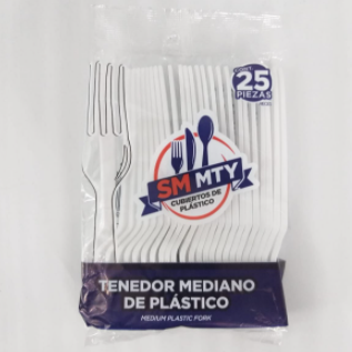 Tenedores Desechables c/25
