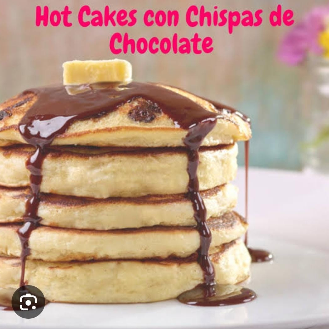 Hot Cakes Rellenos de Chispas de Chocolate