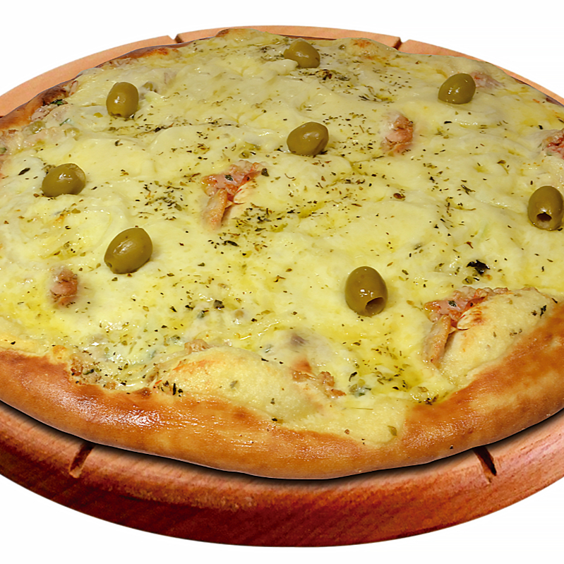 Mussarela, Atum, Ervilha e Cebola