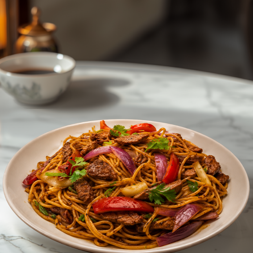 Tallarín Saltado de Carne