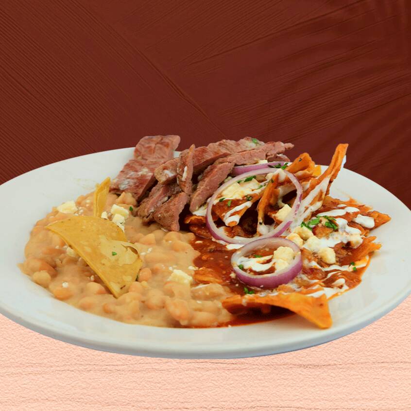 Chilaquiles con Arrachera C
