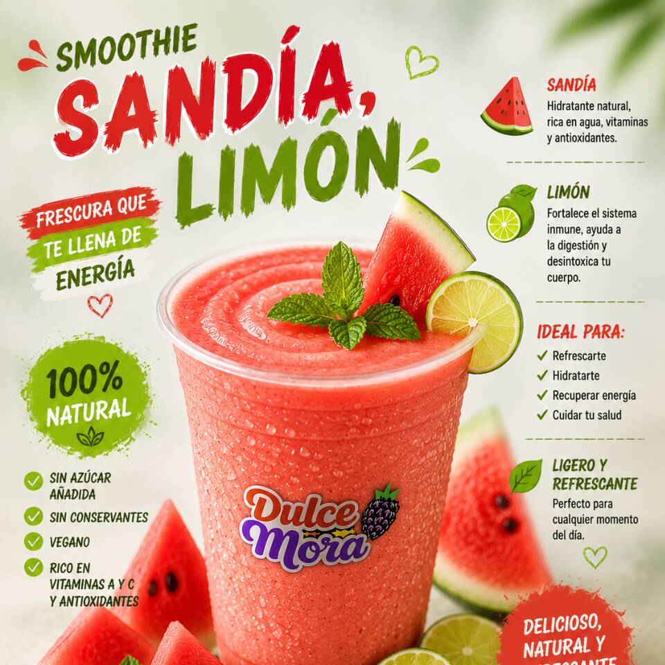 Sandía, limón