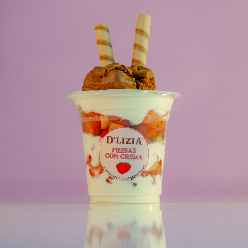 Fresas con Crema 12 oz