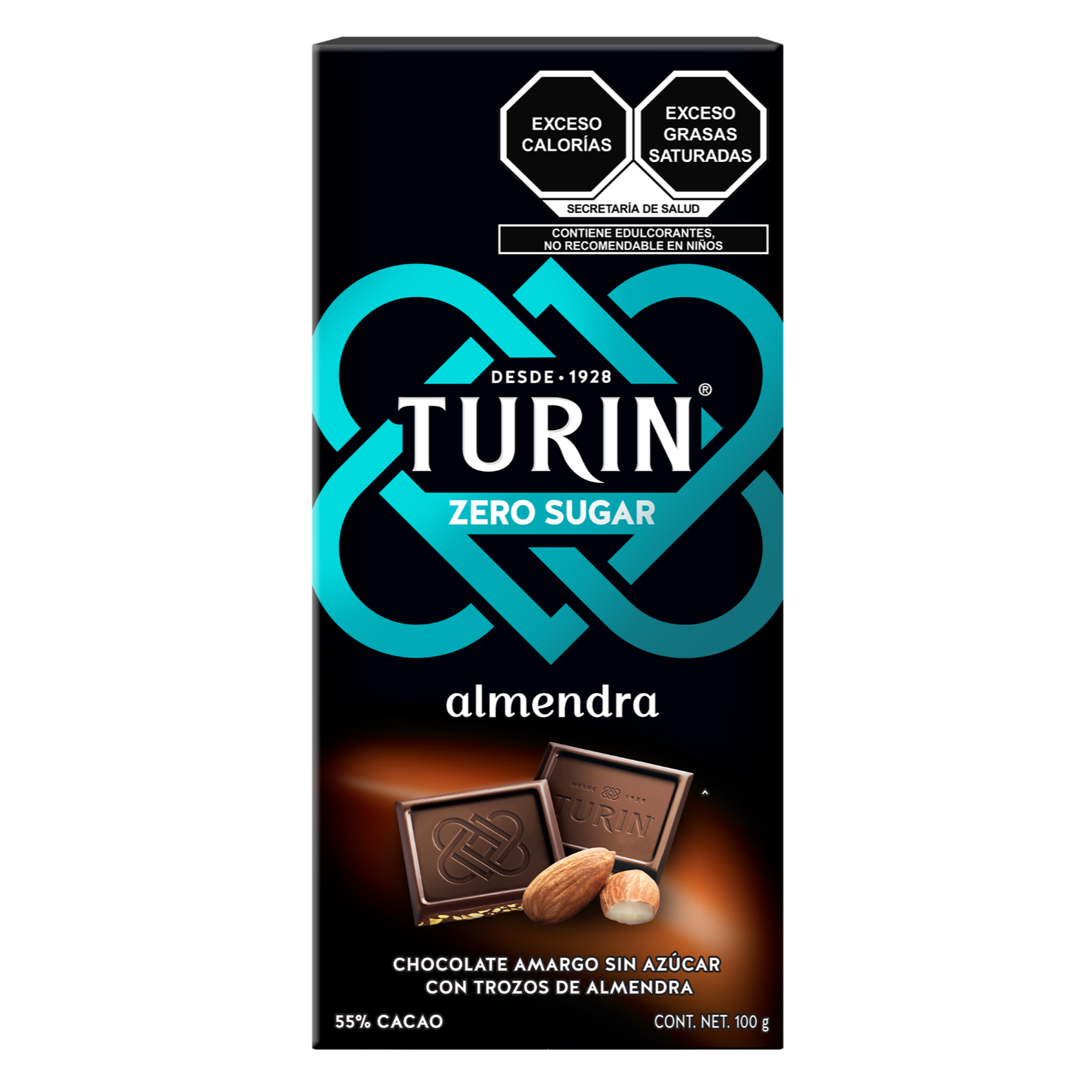 Turin Zero con Almendras Tablilla 100 G