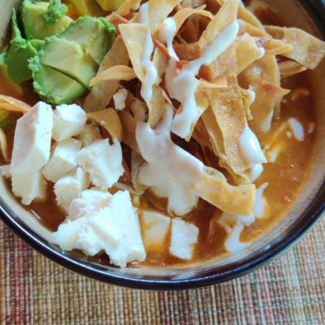 Sopa Azteca De Barbacoa