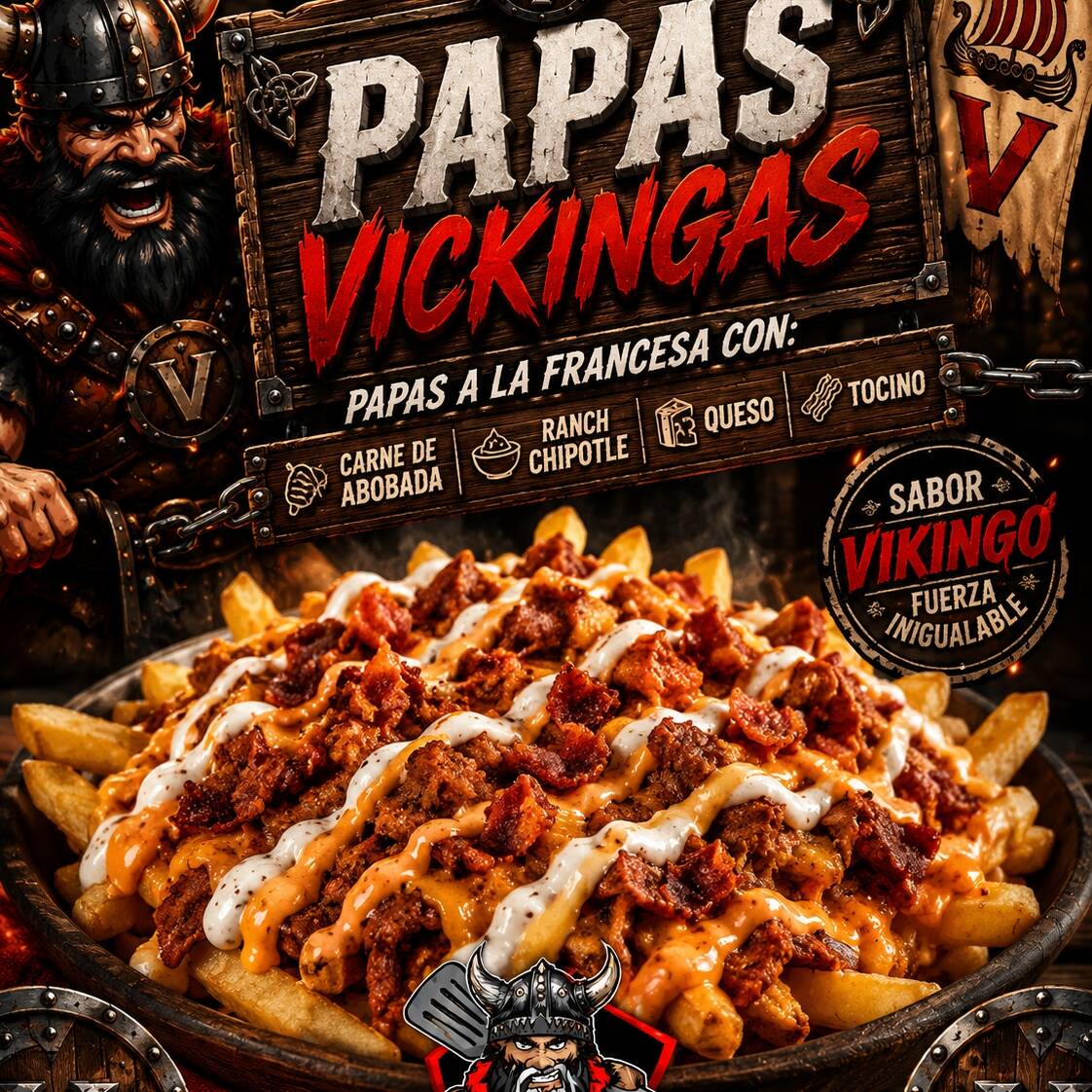 Papas adobada