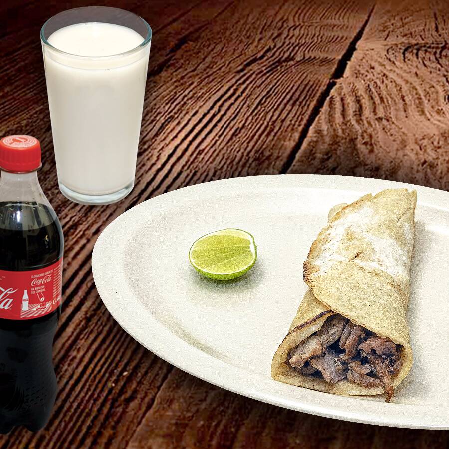 1 Taco Árabe + Bebida