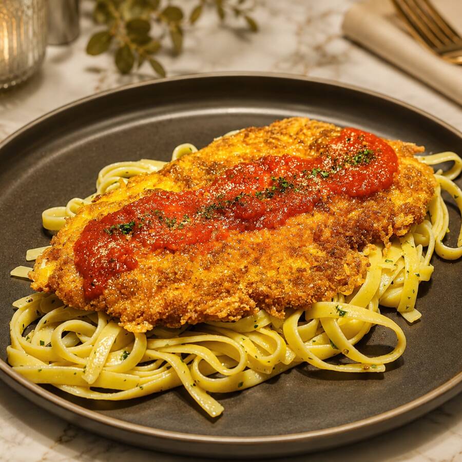 PECHUGA A LA PARMESANA