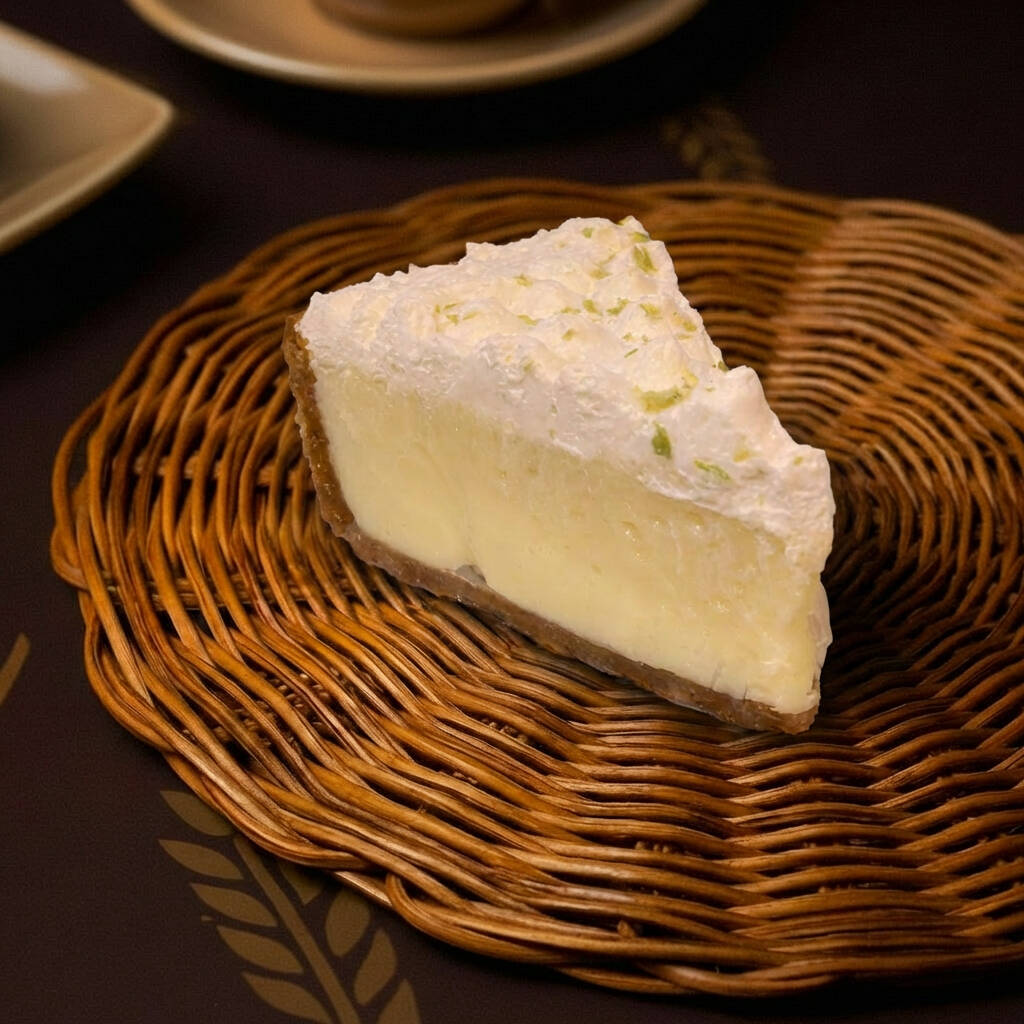 Sabor leve e refrescante em cada pedaço! Fatia macia de torta de limão artesanal, com textura fofinha e aroma cítrico envolvente, coberta por uma delicada camada de limão que realça o sabor e traz o equilíbrio perfeito entre o doce e o azedinho. Ideal para acompanhar o café da manhã, o lanche da tarde ou adoçar o Dia com um toque de frescor. • Ingredientes principais: farinha de trigo, ovos, açúcar, manteiga, leite e limão fresco. • Diferencial: massa leve, feita com limão natural e cobertura artesanal que mantém o sabor autêntico e equilibrado. • Alergênicos: contém glúten, leite e ovos.