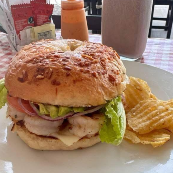 Bagel de Camarón