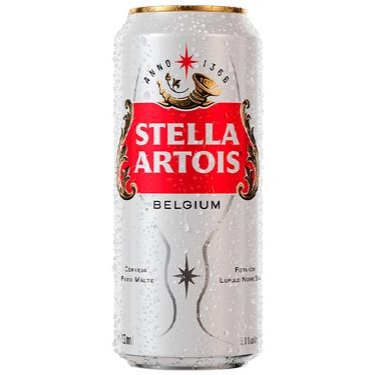 A Stella é uma versão de cerveja puro malte com teor alcoólico de 5,0%, a lata contém 473 ml.