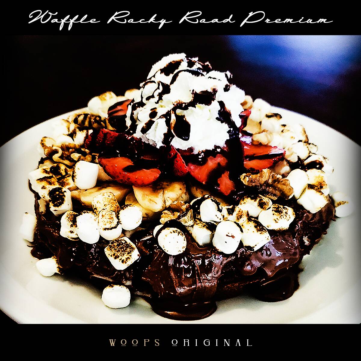 Waffle Rocky Road Premium