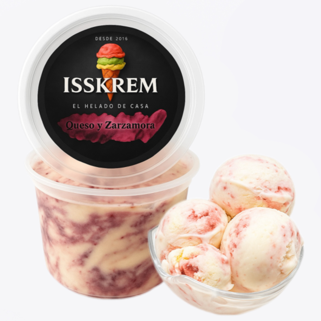 Helado de Queso con Zarzamora 500 Ml