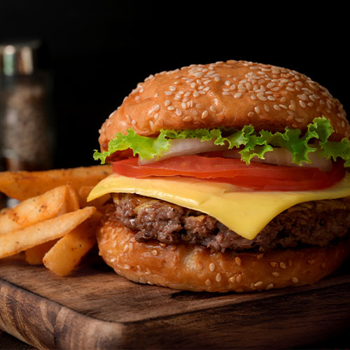 Hamburguesas de sirloin+refresco 355ml
