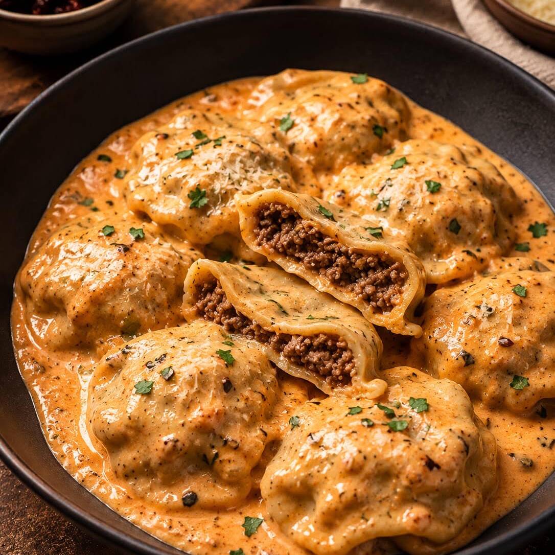 Sorrentinos de carne Cremosos de Chipotle 🌶️🔥