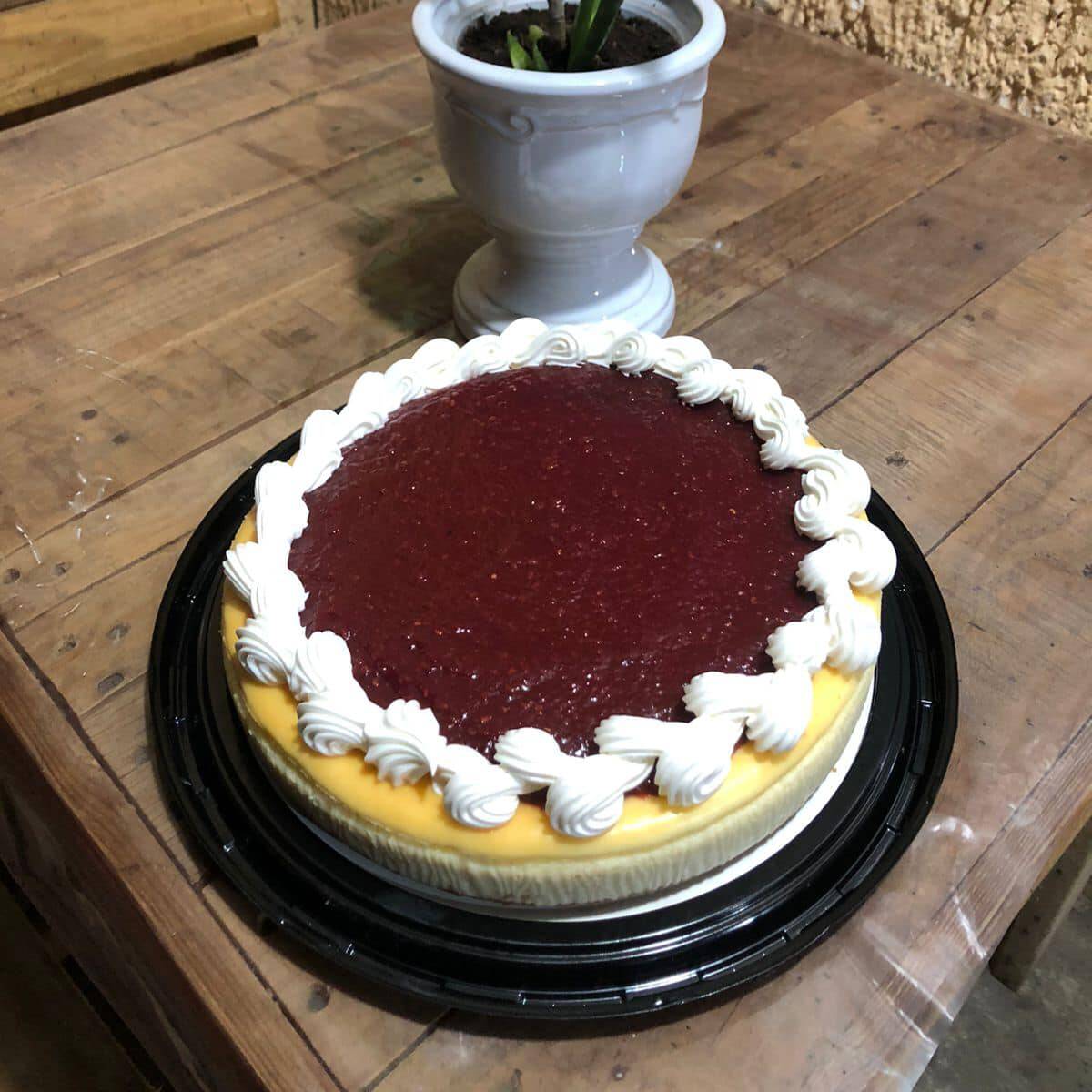 Rebanada de cheescake de Frambuesa