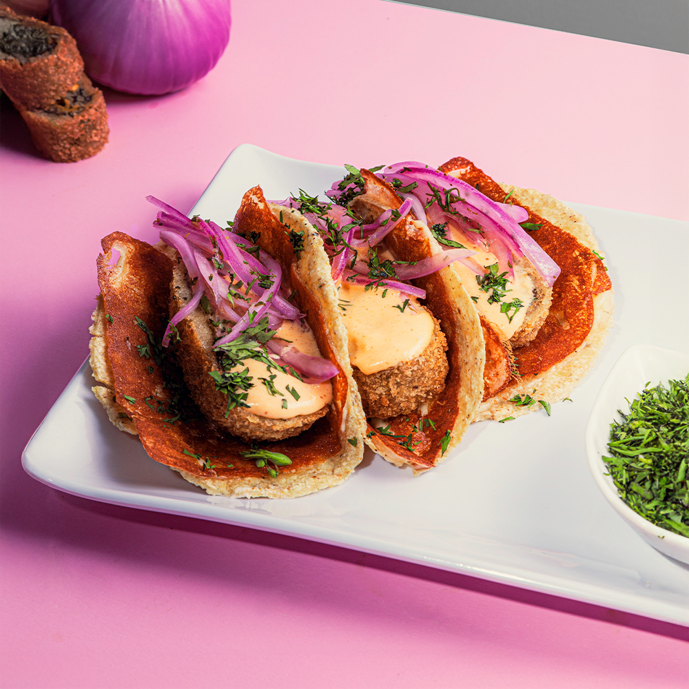 Taco portobello Sriracha x3