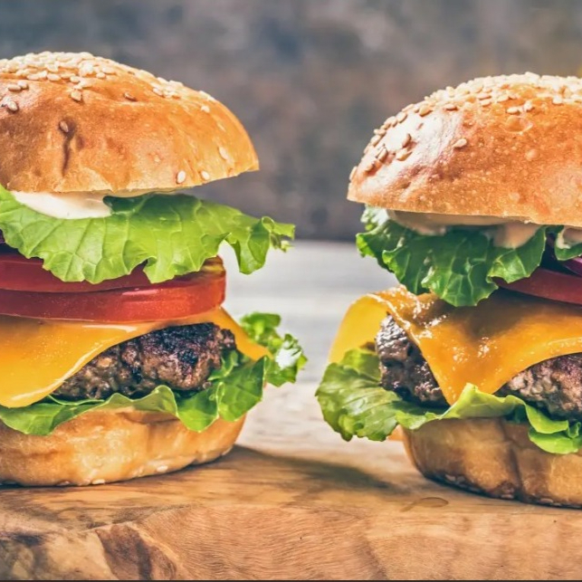 PAO DE HAMBURGUER - HAMBURGUER BOVINO 100G - MUSSARELA
