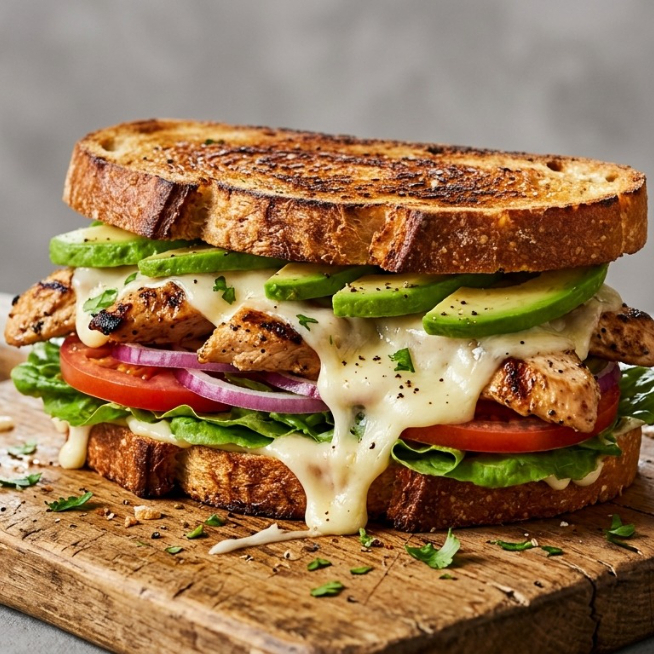 sandwich de pechuga de pollo