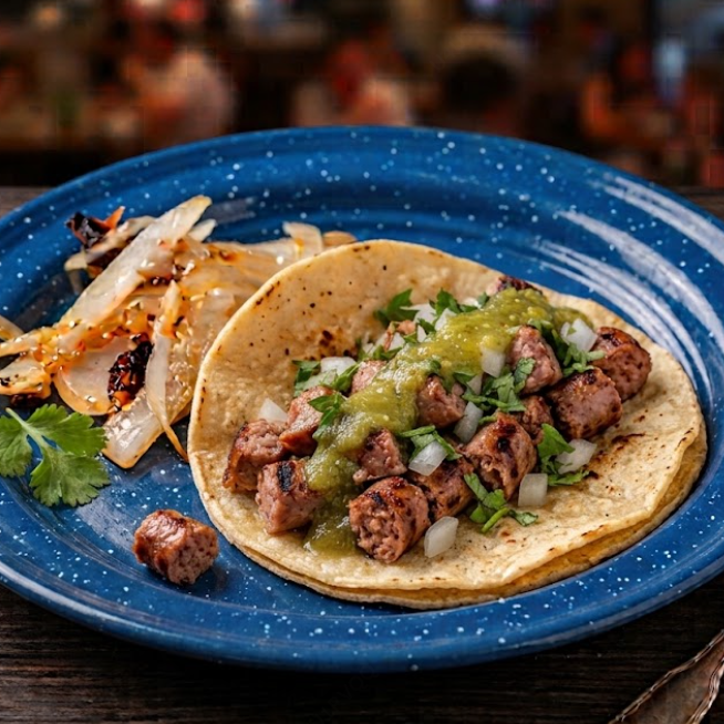 Taco de Salchicha para Asar