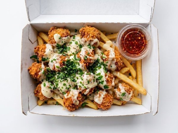 Papas con Boneless Limón Piquin