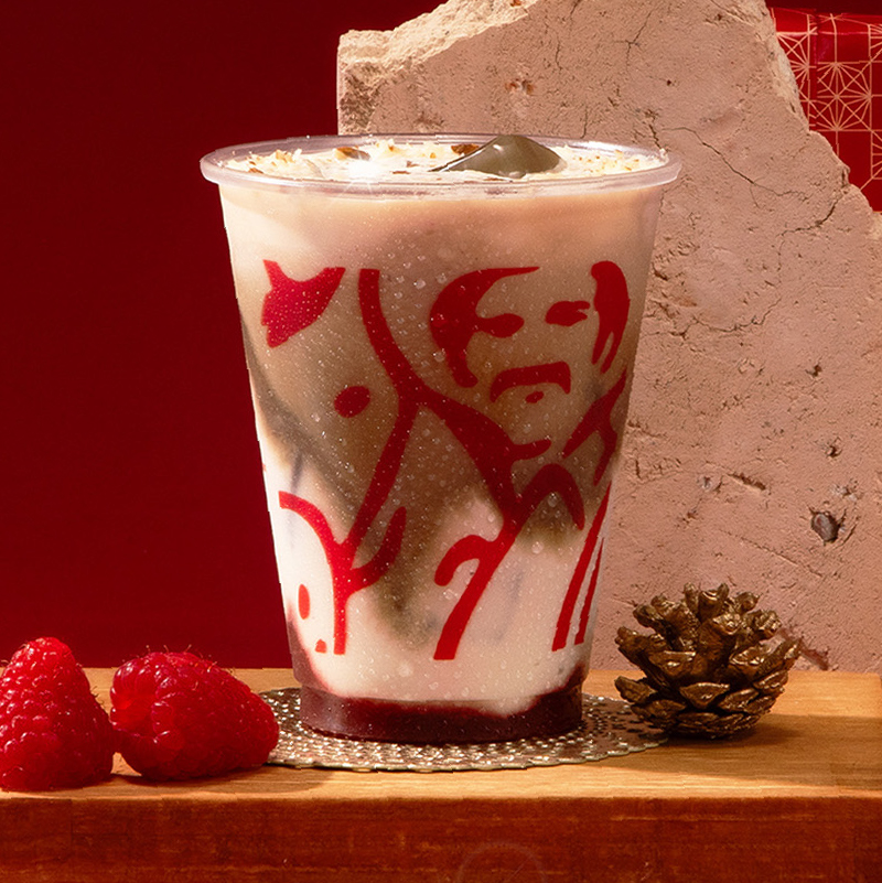 Latte Frío Chocolate Blanco Frambuesa